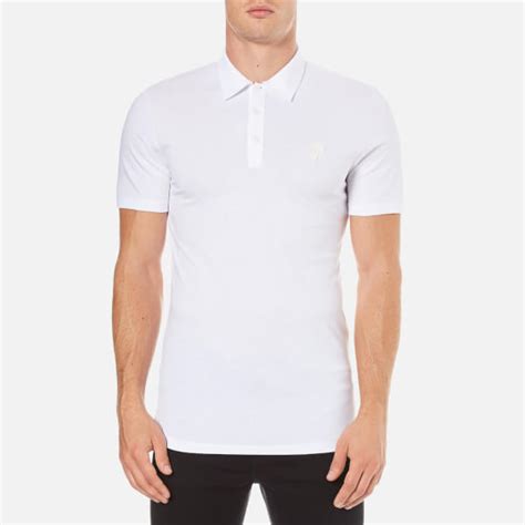 versace mens polo white|Versace polo shirts for men.